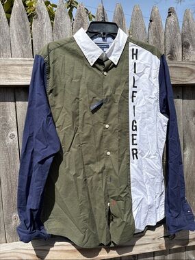 Tommy Hilfiger large THFlex cotton shirt. NWOT!!